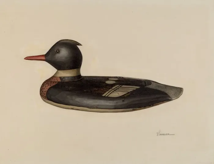 Framed Print : Decoy, c. 1941. Creator: Selma Sandler Framed Print : Decoy, c. 1941. Creator: Selma Sandler
