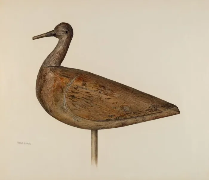 Framed Print : Decoy, c. 1942. Creator: Hester Duany Framed Print : Decoy, c. 1942. Creator: Hester Duany