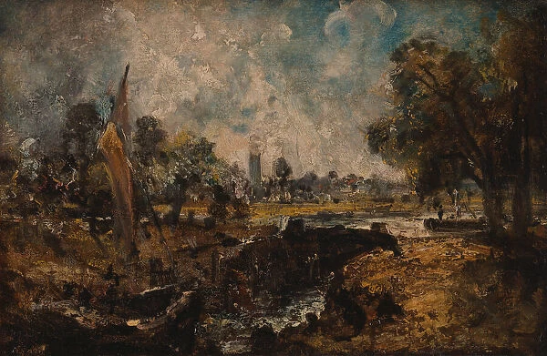 Dedham Lock, 1819 to 1820. Creator: John Constable