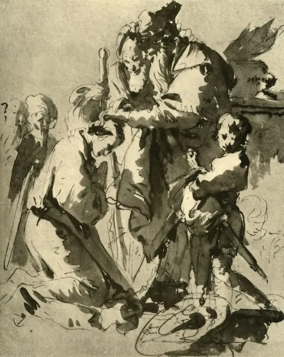 Framed Print : Dedication of a young soldier, 1735-1740, (1928). Artist: Giovanni Battista Tiepolo Framed Print : Dedication of a young soldier, 1735-1740, (1928). Artist: Giovanni Battista Tiepolo