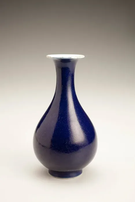 Framed Print : Deep-blue vase, 1700s. Creator: Unknown Framed Print : Deep-blue vase, 1700s. Creator: Unknown