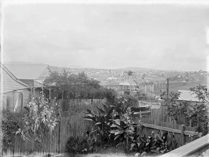 Framed Print : Deep Creek Railway Bridge (Gympie) built 1899, 1899. Creator: Robert Augustus Henry L'Estrange. Deep Creek Railway Bridge (Gympie) built 1899, 1899 Framed Print : Deep Creek Railway Bridge (Gympie) built 1899, 1899. Creator: Robert Augustus Henry L'Estrange. Deep Creek Railway Bridge (Gympie) built 1899, 1899