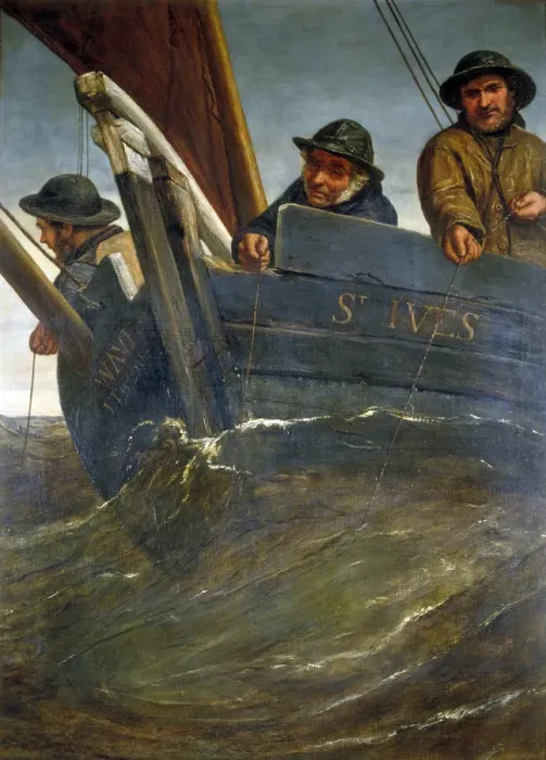 Framed Print : Deep Sea Fishing, 1864. Artist: James Clarke Hook Framed Print : Deep Sea Fishing, 1864. Artist: James Clarke Hook