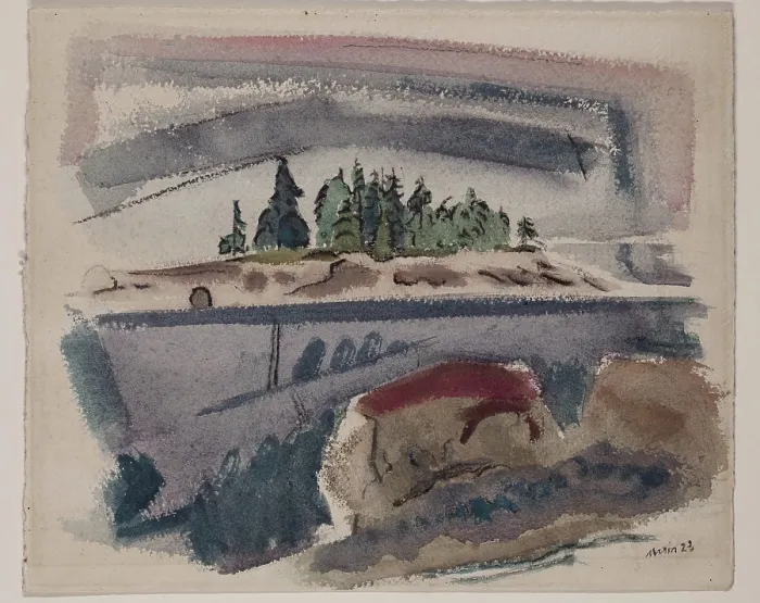 Framed Print : From Deer Isle, Maine Looking Outward, 1923. Creator: John Marin Framed Print : From Deer Isle, Maine Looking Outward, 1923. Creator: John Marin