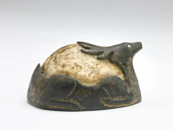 Framed Print : Deer-shaped ornament, Han dynasty, 206 BCE-220 CE. Creator: Unknown Framed Print : Deer-shaped ornament, Han dynasty, 206 BCE-220 CE. Creator: Unknown