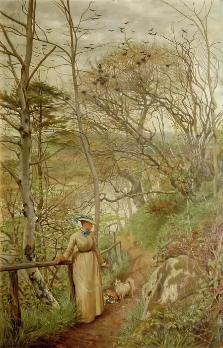 Framed Print : On Deeside, 1874. Creator: Frederick George Cotman Framed Print : On Deeside, 1874. Creator: Frederick George Cotman