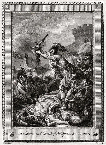 The Defeat and Death of the Tyrant Boccoris, 1774. Artist: W Walker