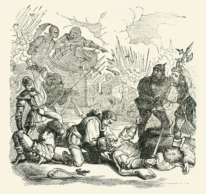 Framed Print : The Defeat of Narvaez, 1849. Creator: Unknown Framed Print : The Defeat of Narvaez, 1849. Creator: Unknown