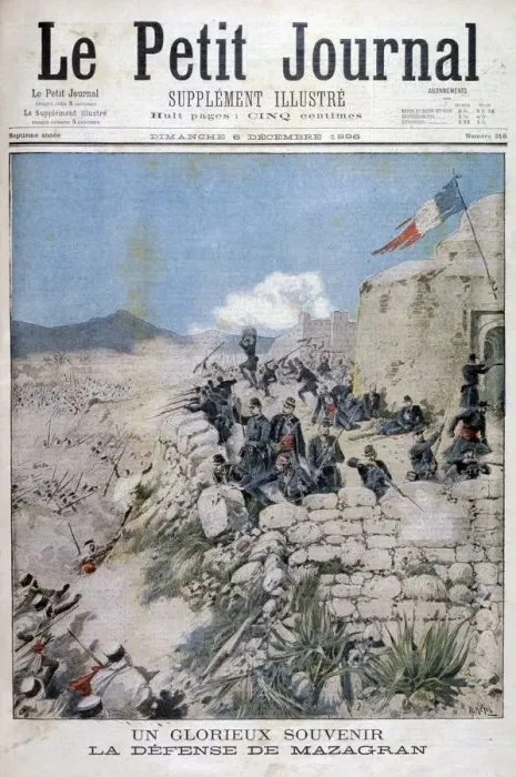 Framed Print : The defence of Mazagran, Algeria, 1896. Artist: Henri Meyer Framed Print : The defence of Mazagran, Algeria, 1896. Artist: Henri Meyer