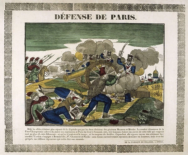 The Defence of Paris, 1814, (19th century)