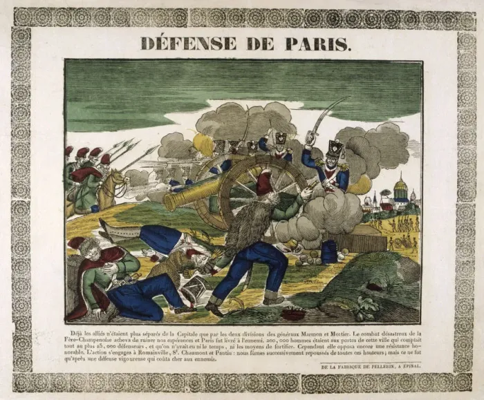 Framed Print : The Defence of Paris, 1814, (19th century) Framed Print : The Defence of Paris, 1814, (19th century)