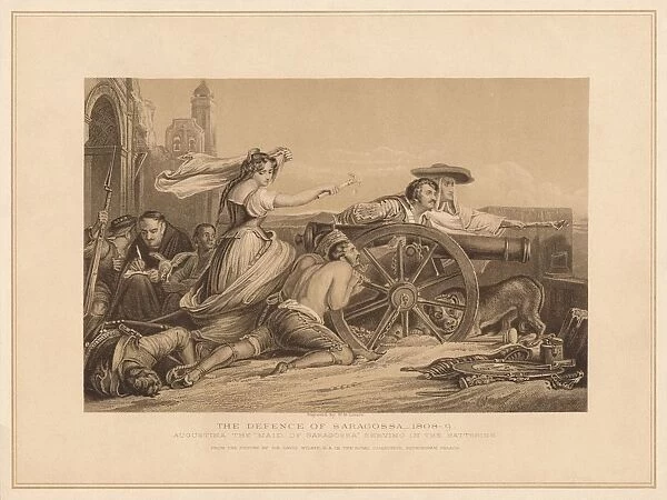 The Defence of Saragoosa, 1808-9, (1878). Artist: William Home Lizars