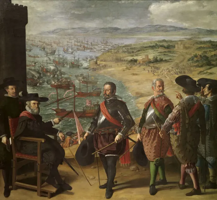 Framed Print : The Defense of Cadiz against the English, 1625, 1634-1635. Artist: Zurbaran, Francisco, de (1598-1664) Framed Print : The Defense of Cadiz against the English, 1625, 1634-1635. Artist: Zurbaran, Francisco, de (1598-1664)