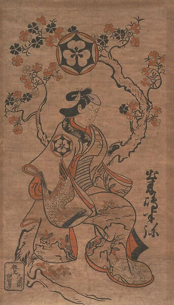 Dekishima Hanya Seated on a Cherry Tree, ca. 1700-05. Creator: Torii Kiyonobu I