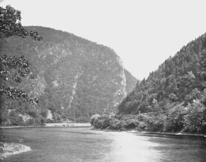 Framed Print : Delaware Water Gap, Monroe County, Pennsylvania, USA, c1900. Creator: Unknown Framed Print : Delaware Water Gap, Monroe County, Pennsylvania, USA, c1900. Creator: Unknown