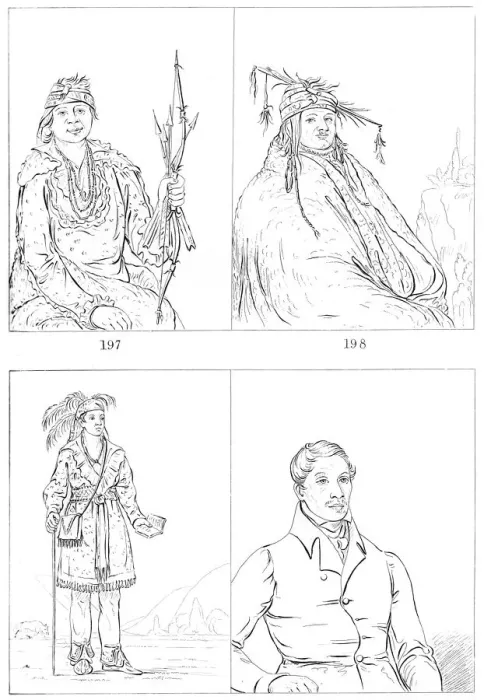 Framed Print : Delawares and Mohicans, 1841. Artist: Myers and Co Framed Print : Delawares and Mohicans, 1841. Artist: Myers and Co