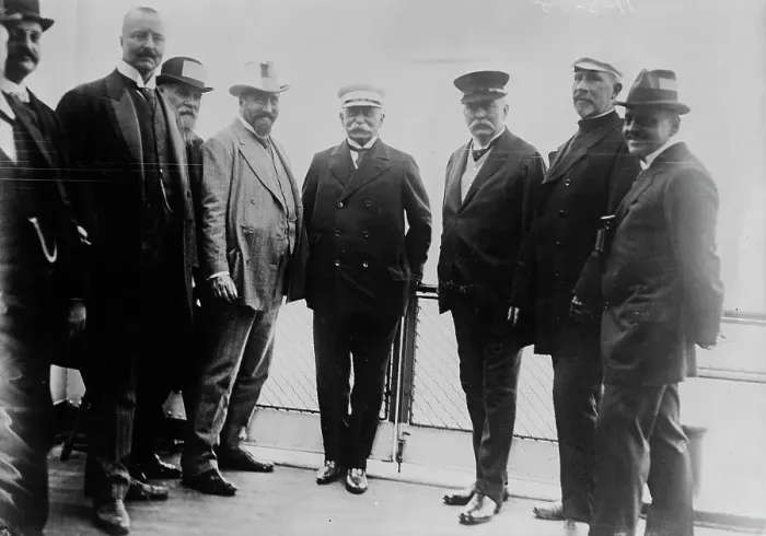 Framed Print : Delbruck, Dernburg, Zeppelin, Colemann, between c1910 and c1915. Creator: Bain News Service Framed Print : Delbruck, Dernburg, Zeppelin, Colemann, between c1910 and c1915. Creator: Bain News Service