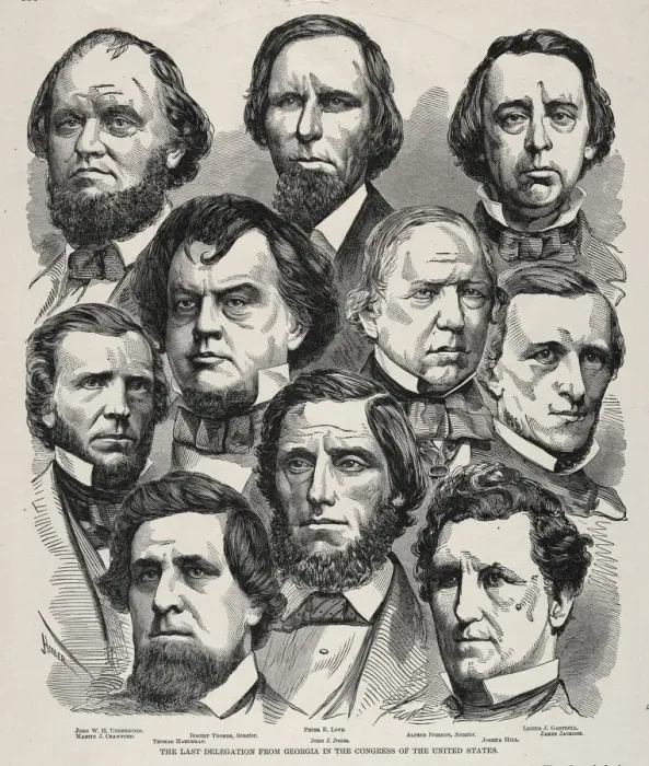 Framed Print : The Last Delegation from Georgia in the Congress of the United States. Creator: Winslow Homer Framed Print : The Last Delegation from Georgia in the Congress of the United States. Creator: Winslow Homer