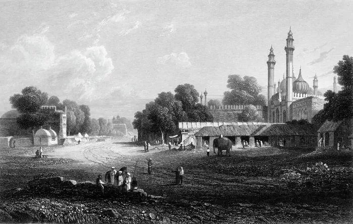 Framed Print : Delhi, 1834. Creator: William Purser Framed Print : Delhi, 1834. Creator: William Purser