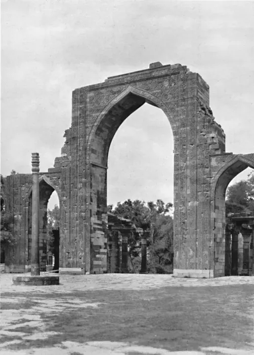 Framed Print : Delhi. Gate of the Kutub Mosque, c1910. Creator: Unknown Framed Print : Delhi. Gate of the Kutub Mosque, c1910. Creator: Unknown