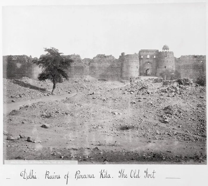 Framed Print : Delhi, Ruins of Purana Kila, The Old Fort, Late 1860s. Creator: Samuel Bourne Framed Print : Delhi, Ruins of Purana Kila, The Old Fort, Late 1860s. Creator: Samuel Bourne
