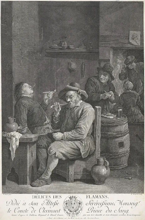 Framed Print : Délices des Flamans (Flemish delights), 1748-1807. Creator: Louis-Simon Lempereur Framed Print : Délices des Flamans (Flemish delights), 1748-1807. Creator: Louis-Simon Lempereur