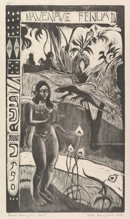 Framed Print : Delightful Land, 1893-94. Creator: Paul Gauguin Framed Print : Delightful Land, 1893-94. Creator: Paul Gauguin