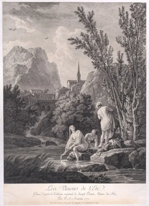 Framed Print : The Delights of Summer, 1772. Creator: Pietro Antonio Martini Framed Print : The Delights of Summer, 1772. Creator: Pietro Antonio Martini