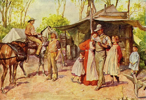 Delivering Letters in the Australian Bush, 1911. Creator: Unknown