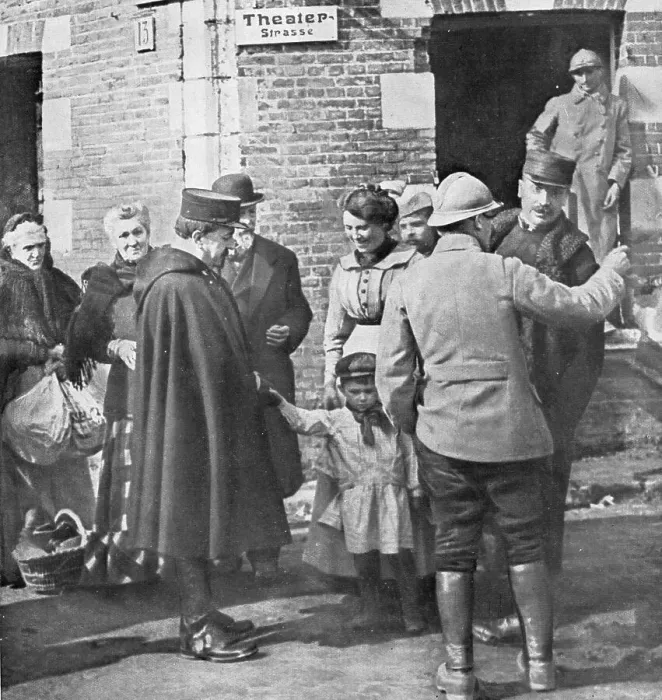 Framed Print : Delivres ! ; Le prefet de la Somme est venu saluer ses administres delivres: le voici a Roye, press Creator: Unknown Framed Print : Delivres ! ; Le prefet de la Somme est venu saluer ses administres delivres: le voici a Roye, press Creator: Unknown