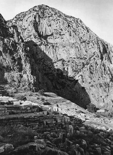 Delphi and the Phaedriades on Mount Parnassus, Greece, 1937. Artist: Martin Hurlimann