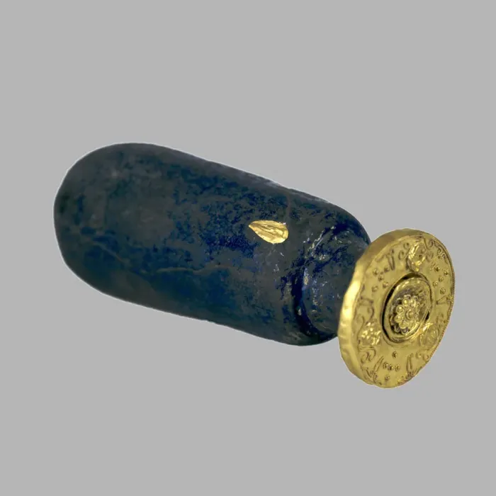 Framed Print : Delphinium flask, 4th-3th century BC. Artist: Scythian Art Framed Print : Delphinium flask, 4th-3th century BC. Artist: Scythian Art