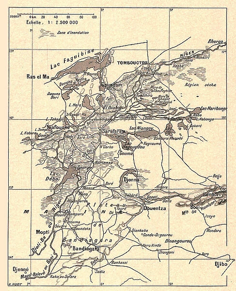 'Delta central ou region lacustre du Niger; L'Ouest Africain, 1914. Creator: Unknown