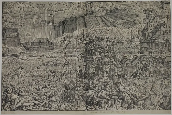 Framed Print : The Deluge, after 1548. Creator: Melchior Lorichs Framed Print : The Deluge, after 1548. Creator: Melchior Lorichs