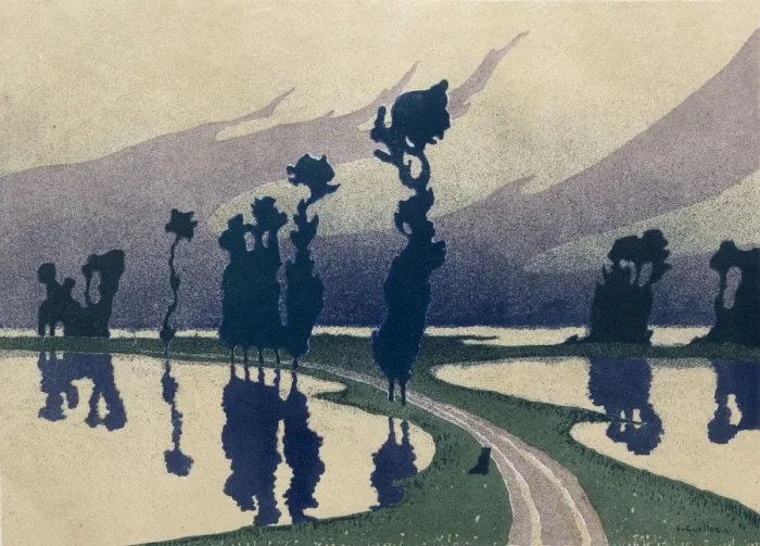 Framed Print : The Deluge, 1893. Creator: Charles Guilloux (French, 1866-1946); L Estampe Originale Framed Print : The Deluge, 1893. Creator: Charles Guilloux (French, 1866-1946); L Estampe Originale