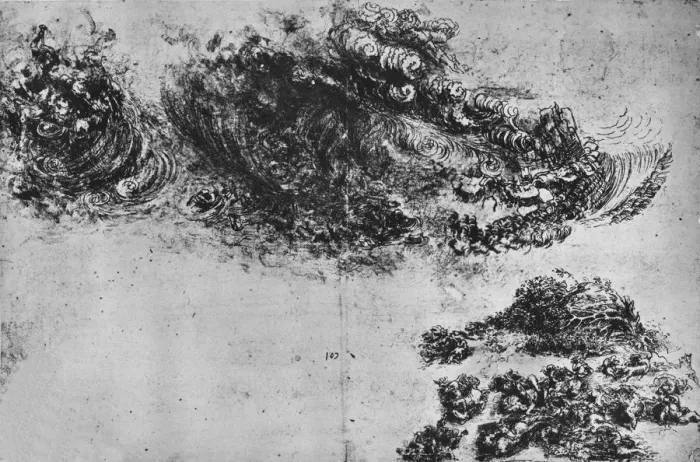 Framed Print : The Deluge, c1480 (1945). Artist: Leonardo da Vinci Framed Print : The Deluge, c1480 (1945). Artist: Leonardo da Vinci