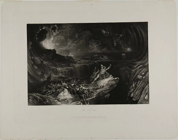 The Deluge, from Illustrations of the Bible, 1831. Creator: John Martin