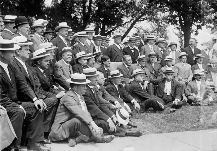 Framed Print : Dem. Nat'l Comm. at Sea Girt 1912, 1912. Creator: Bain News Service Framed Print : Dem. Nat'l Comm. at Sea Girt 1912, 1912. Creator: Bain News Service