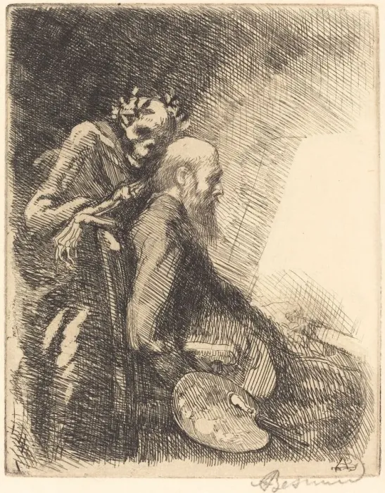 Framed Print : Too Demanding (Exigeante), 1900. Creator: Paul Albert Besnard Framed Print : Too Demanding (Exigeante), 1900. Creator: Paul Albert Besnard