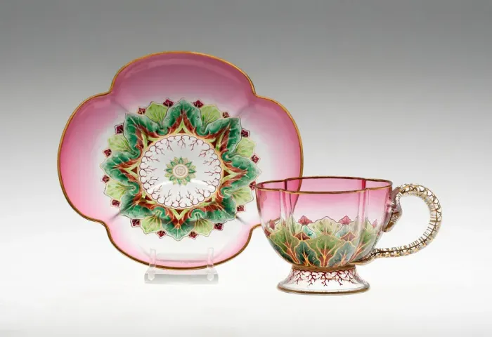 Framed Print : Demitasse Cup and Saucer, Austria, c. 1888. Creator: J. & L. Lobmeyr Framed Print : Demitasse Cup and Saucer, Austria, c. 1888. Creator: J. & L. Lobmeyr