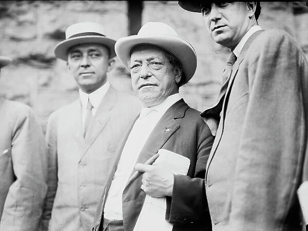 Democratic National Convention - George Horning of D.C. And Samuel Gompers, 1912. Creator: Harris & Ewing. Democratic National Convention - George Horning of D.C. And Samuel Gompers, 1912. Creator: Harris & Ewing