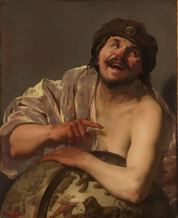 Framed Print : Democritus, 1628. Creator: Hendrick ter Brugghen Framed Print : Democritus, 1628. Creator: Hendrick ter Brugghen