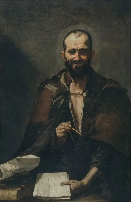 Framed Print : Democritus, 1630. Creator: Ribera, Jose, de (1591-1652) Framed Print : Democritus, 1630. Creator: Ribera, Jose, de (1591-1652)