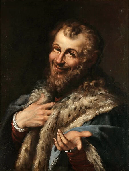 Democritus, c. 1596. Creator: Carracci, Agostino (1557-1602)