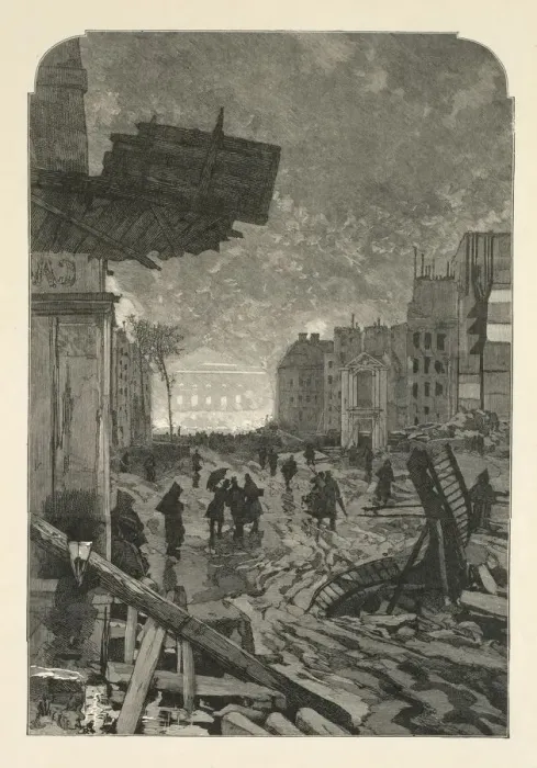 Framed Print : Demolition, 1869. Creator: Daniel Urrabieta Vierge (Spanish, 1851-1904) Framed Print : Demolition, 1869. Creator: Daniel Urrabieta Vierge (Spanish, 1851-1904)