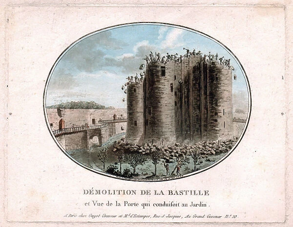 The Demolition of the Bastille, 1789