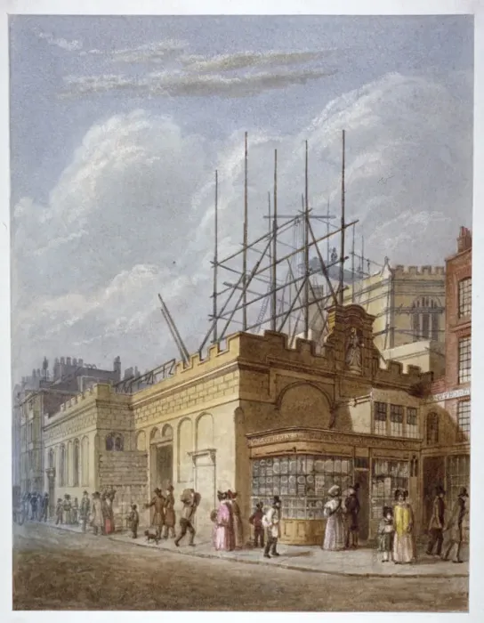 Framed Print : Demolition of the Church of St Dunstan in the West, Fleet Street, City of London, c1830 Framed Print : Demolition of the Church of St Dunstan in the West, Fleet Street, City of London, c1830