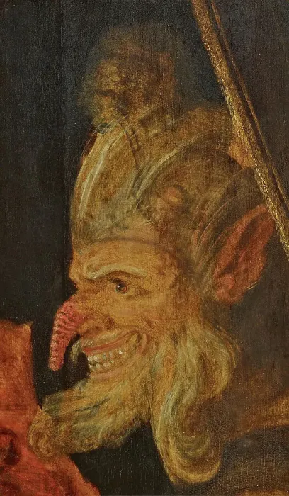 Framed Print : Demon head, ca. 1600. Creator: Anonymous Framed Print : Demon head, ca. 1600. Creator: Anonymous