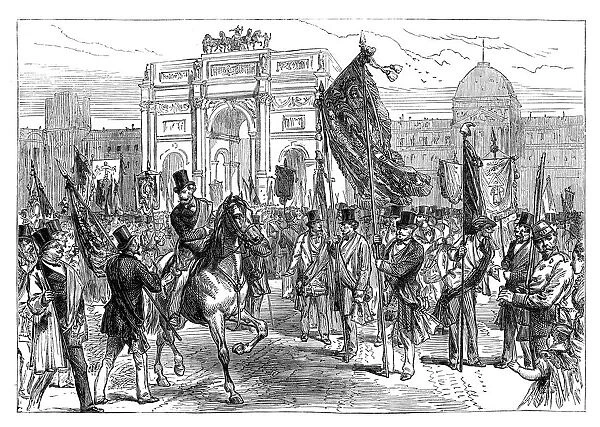 Demonstration of the Paris Freemasons, France, 1870 (late 19th century)