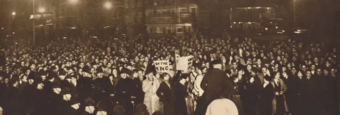 Framed Print : Demonstration in Whitehall, December 10th, 1936, 1937 Framed Print : Demonstration in Whitehall, December 10th, 1936, 1937